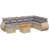  9-dijelni set vrtnih sofa s jastucima bež od poliratana | shoptok.hr