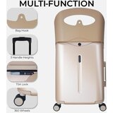MiaMily Putni kofer sa sjedalom CARRY ON Champagne Gold | Shoptok.si