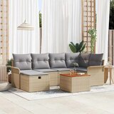  Sjedeća garnitura za vrt 7 kom. poliratan 242,5 x 132,5 x 85 cm | shoptok.hr