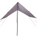 vidaXL Cerada za kampiranje sivo-narančasta 430x380x210 cm vodootporna | shoptok.hr