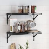  The Living Store Stenske police 2 kosa 50x23,5x3 cm črna nerjaveče jeklo - Stenska Polica, (21497161) | Shoptok.si