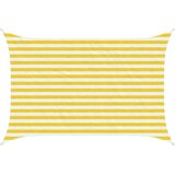  Jedrilica za sunčevu sjenu Žuta i bijela 2 x 2,5 m HDPE | shoptok.hr