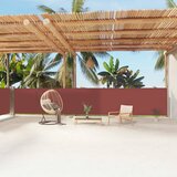 vidaXL Uvlačiva bočna tenda smeđa 140 x 1200 cm Cijene