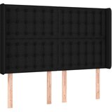  Box spring postelja z vzmetnico LED črna 140x200 cm blago, (20883795) | Shoptok.si