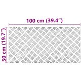 vidaXL Siva Plastika 100 x 50 x 0.3 cm Stepenična Podloga Pravokutna | shoptok.hr
