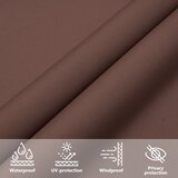  Jedro protiv sunca od tkanine Oxford pravokutno 2,5 x 5 m smeđe | Eponuda.com
