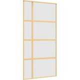  Klizna vrata zlatna 102 5x205 cm matirano staklo ESG i aluminij | shoptok.hr