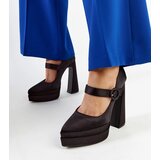 Gemre Black high block heel pumps Mikea | ePonuda.com