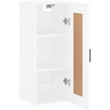 vidaXL Stenska omarica bela 34,5x34x90 cm inženirski les | Shoptok.si