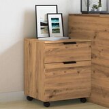 vidaXL Mobilni ormarić za spise s kotačićima Artisan hrast 45x38x54 cm | shoptok.hr