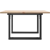  Stolić za kavu O-oblika 70x70x40 cm borovina i čelik | Shoptok.si