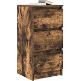  Komoda boja dimljenog hrasta 37,5x35x76 cm konstruirano drvo | shoptok.hr