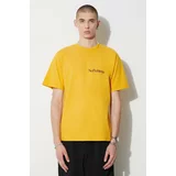 Aries Pamučna majica boja: žuta, bez uzorka