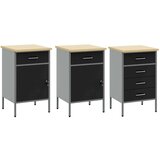  Set radnih ormarića s ladicama s pohranom 8 kom. Crna | shoptok.hr