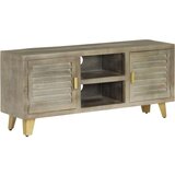 In TV omarica trden mangov les siva in medeninasta 110x30x48 cm | Shoptok.si