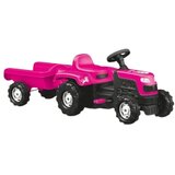 Dolu traktor za decu na pedale Unicorn, Roze Cene