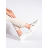 GOODIN White leather sneakers with a thick sole Cijene