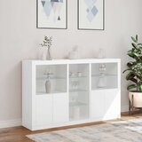  Komoda s LED svjetlima bijela 162 x 37 x 100 cm | shoptok.hr