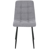 P & B STOL S ŠTIRIMI NOGAMI, les, kovina, tekstil siva | Shoptok.si