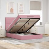  Otomanski krevet s madracima ružičasti 140x190 cm baršunasti | shoptok.hr