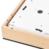 plafonska svetiljka natural square 4xE27/15W/230V 39x39 cm borovina/crna | Eponuda.com