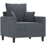  Fotelj temno siv 60 cm žamet | Shoptok.si