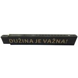  Zidarski metar (Duljina: 2 m, Natpis: Dužina je važna!, Boja: Crne boje) | shoptok.hr