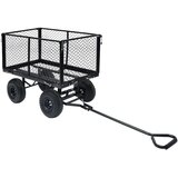 vidaXL Vrtna ručna kolica crna 350 kg | shoptok.hr