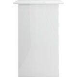  Radni stol visoki sjaj bijeli 90 x 50 x 74 cm konstruirano drvo | shoptok.hr