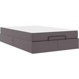  Konstrukcija postelje z vzmetnico Siva 120 x 190 cm Umetna koža, (5000069780) | Shoptok.si
