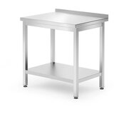  Delovna Miza s Polico, Inox, 800x600x850mm | Shoptok.si