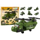  Vojnički konstrukcijski set Military - 1000 kom - zeleni | Shoptok.si