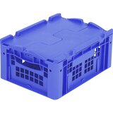 BITO Evro zaboj za zlaganje XL, s pokrovom, z luknjami, DxŠxV 400 x 300 x 188 mm | Shoptok.si