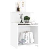  Nočna omarica 2 kosa bela 40x35x60 cm iverna plošča, (20624252) | Shoptok.si