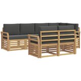  Set vanjskih sofa 7 pcs Bijela i antracit 249 x 130,5 x 73 cm | Eponuda.com