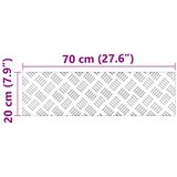  Aluminijasti šahovnici 4 kosa Protizdrsna 70x20 cm, (22014827) | Shoptok.si