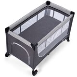 Kinderkraft putni krevetić LEODY, siva | shoptok.hr