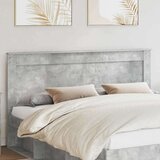 vidaXL Vzglavje z vzglavjem Betonsko siva 200 cm Konstruiran les | Shoptok.si