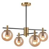  Luster na šipci LILOU 4xE14/5W/230V zlatna/crna/dimno bež | Eponuda.com
