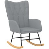 The Living Store Gugalni stol svetlo sivo blago - Gugalni Stol, (21420621) | Shoptok.si
