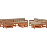  Set lounge namještaja za vrt 10 pcs Voštanosmeđa | shoptok.hr