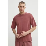 Reebok Bombažna kratka majica moška, roza barva, 100076357