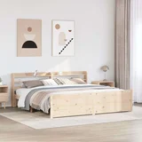  Posteljni okvir z vzglavjem 180x200 cm borovina, (21304474)