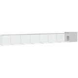  Kavez za kokoši sivi 700x91x100 cm od pocinčanog čelika | Eponuda.com