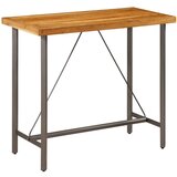 vidaXL Barska miza iz trdne predelane tikovine 120x58x106 cm Cene