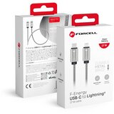 forcell F-ENERGY Metal C238 kabal (kabl) Type C na Lightning PD 3A 27W 1 m srebrni | ePonuda.com
