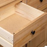 vidaXL komoda 93x40x80 cm trdna borovina Panama Range | Shoptok.si