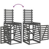  Spremište za kantu za smeće sivo 84x90x128,5 cm od borovine | shoptok.hr
