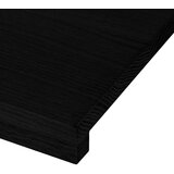  Okenske police 2 kosa temno rjava 70x15x2 cm trdna hrastovina | Shoptok.si