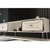 Hanah home TV komoda Arno, 150x40,6x29,6 cm, Bijelo-Srebrne boje | Eponuda.ba